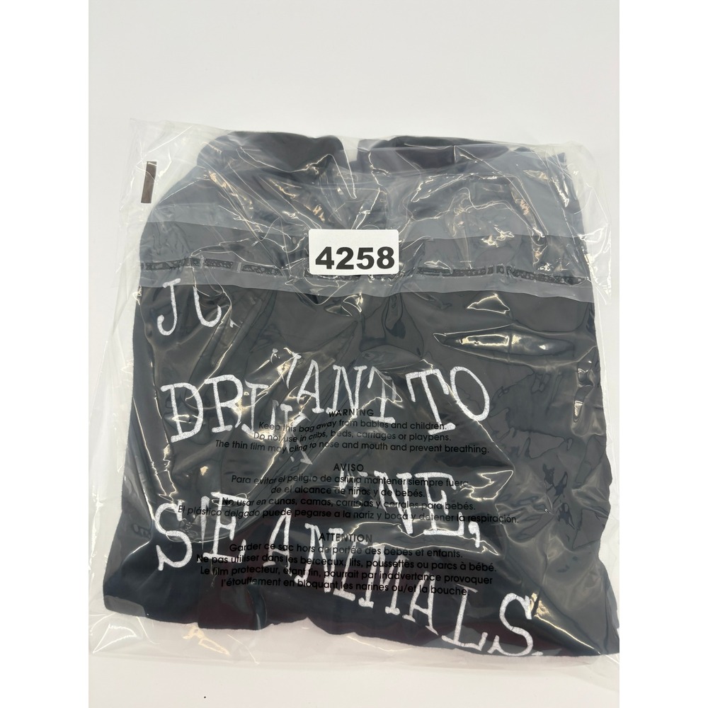SuperDuperClothing Black Graphic Tank Top Drink Wine Save‎ Animals Naps * - Picture 7 of 7